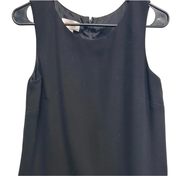 Talbots Black Pleated-Skirt Drop Waist Midi Dress with Bow Detail Size 8 - Picture 2 of 10